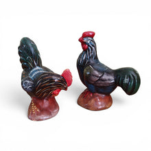 Vintage Pair of Folk Art Chickens