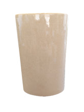 Eliptical Stone Speckle Glazed Ceramic Vase