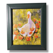 Vintage Framed Duck Watercolour Print