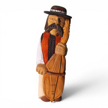 Vintage Hand Carved Wooden Folk Art Man