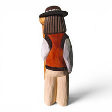 Vintage Hand Carved Wooden Folk Art Man