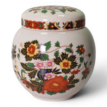 Vintage Sadler Ceramic Indian Peony Ginger Jar