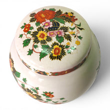 Vintage Sadler Ceramic Indian Peony Ginger Jar