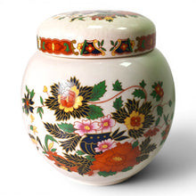 Vintage Sadler Ceramic Indian Peony Ginger Jar