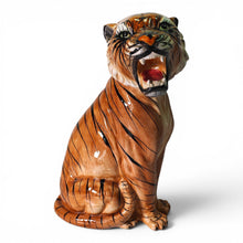 Vintage Italian Ceramic Tiger Figurine