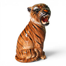 Vintage Italian Ceramic Tiger Figurine