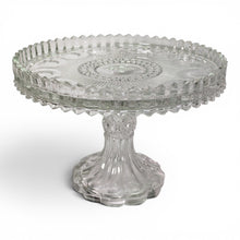 Vintage Glass Manhattan Pedestal Cake Stand