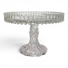 Vintage Glass Manhattan Pedestal Cake Stand