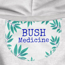 Unisex Hawaiian Print Hooded Sweatshirt - White and Turquoise