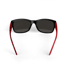 Black and Red Print Sunglasses