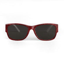 Burgundy Snake Print Sunglasses