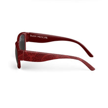 Burgundy Snake Print Sunglasses