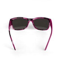 Magenta Hawaiian Print Sunglasses