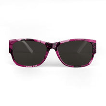 Magenta Hawaiian Print Sunglasses