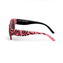 Pink Abstract Print Sunglasses
