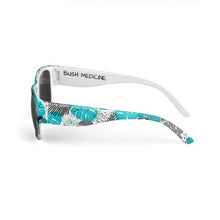 Hawaiian White Print Sunglasses